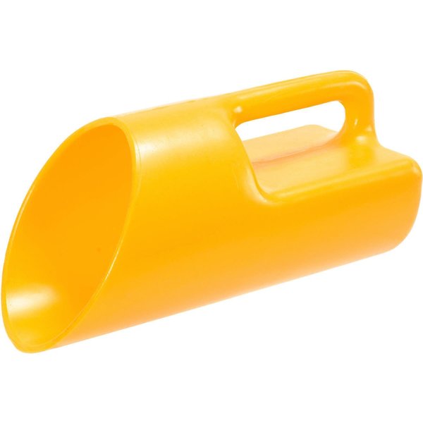Global Industrial Scoop Shovel, Polyethylene Blade, Yellow Handle 493699